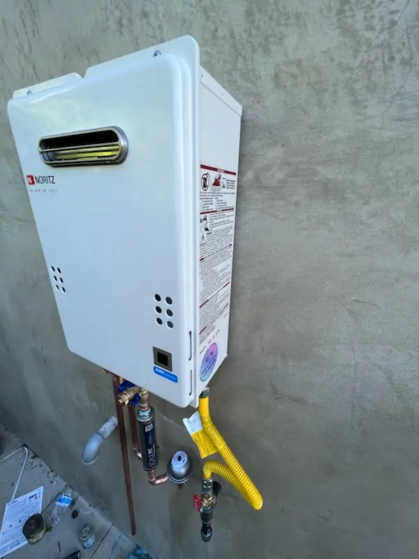 Tankless water heater installation for Temple homes